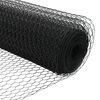 vidaXL Cerca Hexagonal Cinzeto 0,6 x 25 m PVC