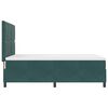 vidaXL Cama Box com colch&atilde;o Verde Escuro 140 x 200 cm Veludo