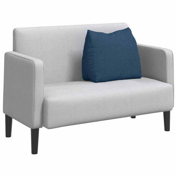 vidaXL Travesseiro para Costas Azul 60 x 20 x 50 cm tecido