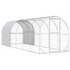 vidaXL Galinheiro Prateado 600 x 200 x 200 cm A&ccedil;o Galvanizado