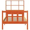vidaXL Cama com estante sem colchão 90x190cm pinho maciço castanho-mel