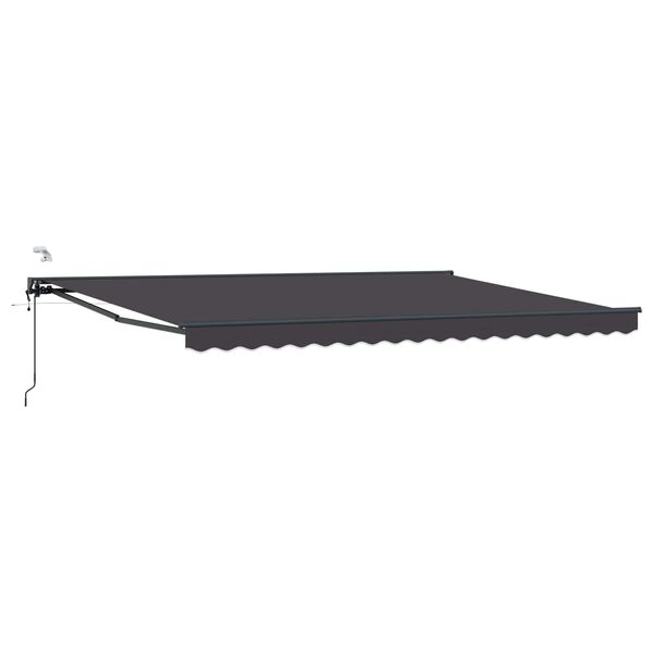 vidaXL Toldo Retr&aacute;til El&eacute;trico Antracite 4,5 &times; 3 m