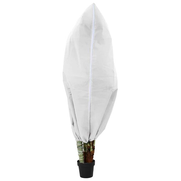 vidaXL Capas de Fleece para Prote&ccedil;&atilde;o Contra Geada 5 pcs Branco