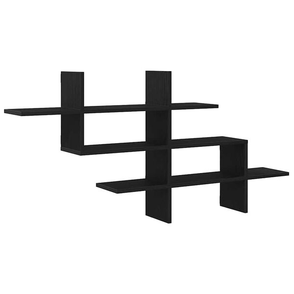 vidaXL Prateleira de parede 124,5x18x60,5cm carvalho preto