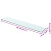 vidaXL Prateleiras 2 pcs 80x15 cm vidro transparente