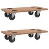 vidaXL Carrinhos de transporte 2 pcs retangular derivados de madeira