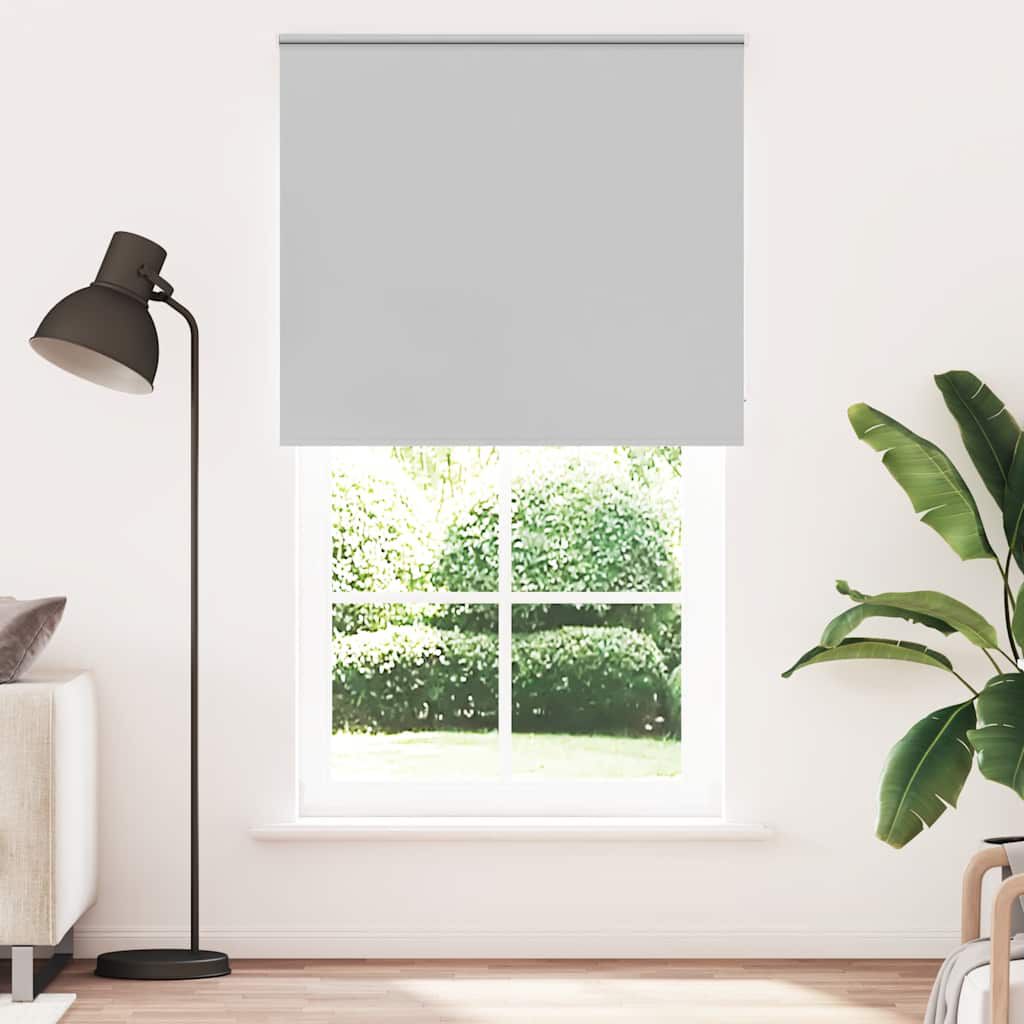 vidaXL Persiana de enrolar 130x210 cm largura tecido 126,6cm poliéster
