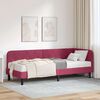 vidaXL Estrutura de Cama de Canto Vinho Vermelho 80 x 200 cm Veludo