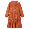 Vestido para crian&ccedil;a cor conhaque 116