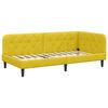 vidaXL Estrutura de Cama de Canto Amarelo 90 x 200 cm Veludo