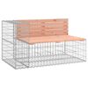 vidaXL Banco jardim design gabi&atilde;o 122x71x65,5cm madeira douglas maci&ccedil;a
