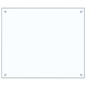 vidaXL Painel anti-salpicos cozinha 70x60 cm vidro temp. transparente