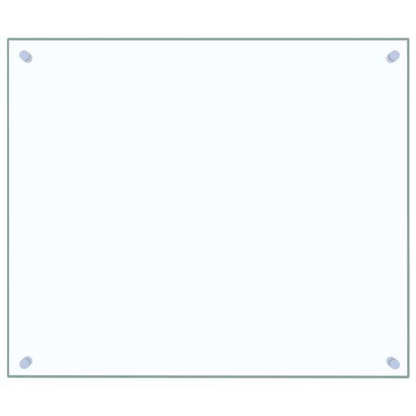 vidaXL Painel anti-salpicos cozinha 70x60 cm vidro temp. transparente