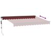 vidaXL Toldo retr&aacute;til autom&aacute;tico com luzes LED 350x250 cm bord&ocirc;