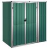 vidaXL Abrigo p/ ferramentas jardim 161x89x161cm a&ccedil;o galvanizado verde
