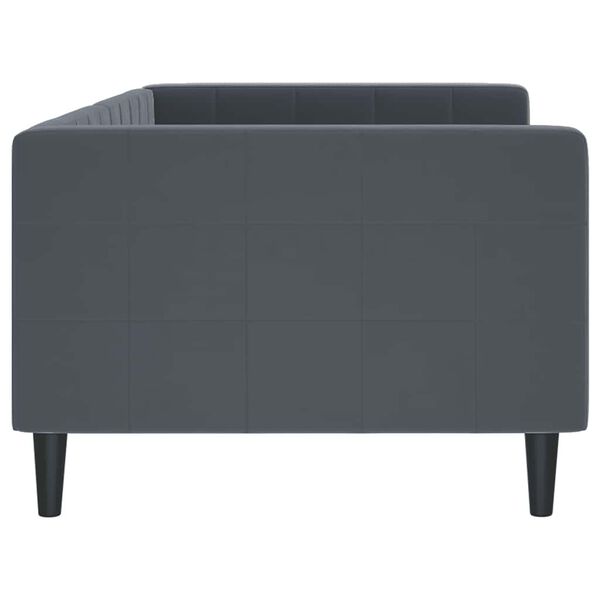 vidaXL Sof&aacute;-cama 90x190 cm veludo cinzento-escuro