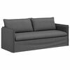 vidaXL Conjunto de Sof&aacute;s 2 pcs Cinza Escuro 196 x 82 x 85 cm tecido