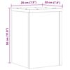 vidaXL Suportes p/ plantas 2 pcs 20x20x30 cm derivados madeira branco