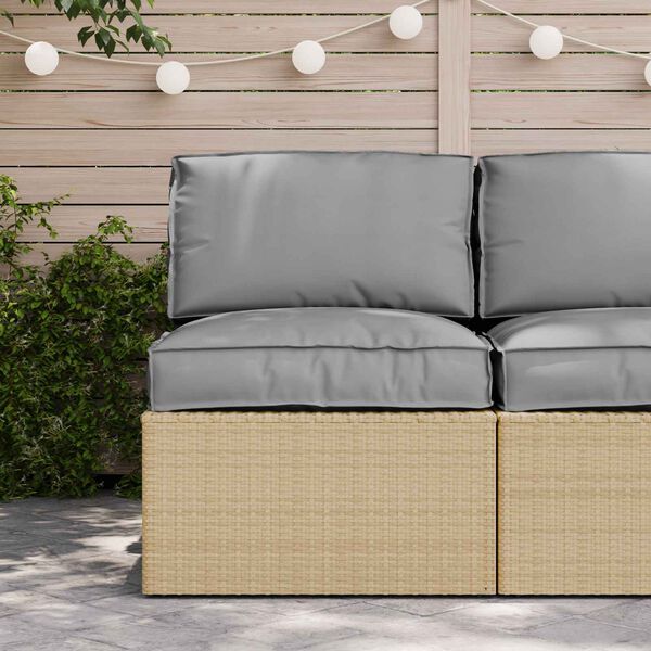 vidaXL Conjunto de Almofadas para Palete 2 pcs Cinzeto Tecido Oxford