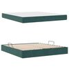 vidaXL Cama com arruma&ccedil;&atilde;o e colch&atilde;o Verde Escuro 180 x 200 cm Veludo
