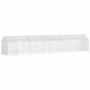 vidaXL Gaiola para Coelhos Prateado 400 x 78 x 78 cm A&ccedil;o Galvanizado