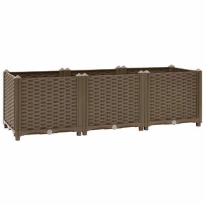 vidaXL Canteiro elevado 120x40x38 cm Polipropileno