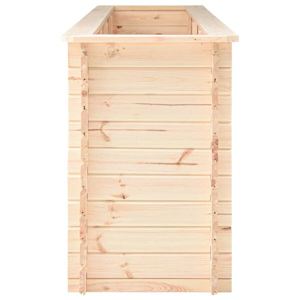 vidaXL Canteiro elevado para jardim 300x50x80,5 cm pinho 19 mm
