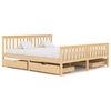 vidaXL Estrutura de cama com 4 gavetas 180x200 cm pinho maci&ccedil;o