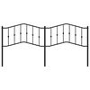 vidaXL Cabeceira de substitui&ccedil;&atilde;o 200 cm metal preto
