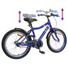 vidaXL Bicicleta Infantil 20 Polegadas para 6-11 Anos Azul Escuro