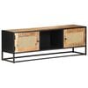 vidaXL M&oacute;vel de TV 120x30x40cm mangueira &aacute;spera maci&ccedil;a e palha natural