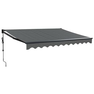 vidaXL Toldo retr&aacute;til autom&aacute;tico 3x2,5 m antracite