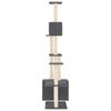 vidaXL &Aacute;rvore p/ gatos c/ postes arranhadores sisal 180cm cinza-escuro