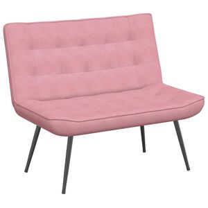 vidaXL Banco 110x74x84 cm veludo rosa
