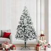 vidaXL &Aacute;rvore de Natal Artificial Branco 240 cm PVC, A&ccedil;o e Pl&aacute;stico
