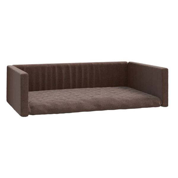 vidaXL Cama/ninho bagageira de carro 110x70 cm aspeto linho castanho