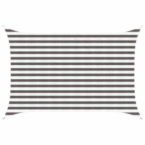 vidaXL Vela de Sombra 2 x 2,5 m HDPE Retangular Cinza Claro e Branco