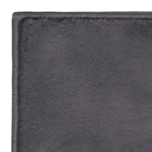 vidaXL Tapete em pele de coelho artificial 180x270 cm antracite