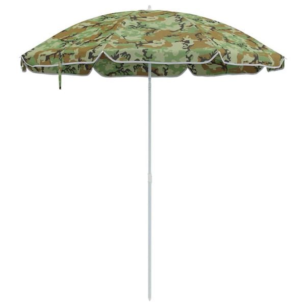 vidaXL Parasol de Praia Camuflagem 161 x 193 cm Poliéster