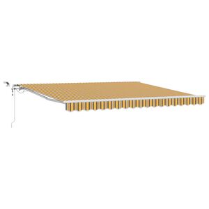 vidaXL Toldo retr&aacute;til Multicolor 400 &times; 350 cm Poli&eacute;ster