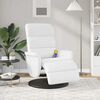 vidaXL Poltrona reclin&aacute;vel Branco PU