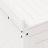 vidaXL Mesa de jardinagem com prateleiras madeira pinho maciça branco