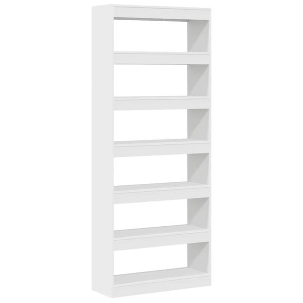 vidaXL Gabinete de Livros Branco 80 x 30 x 198 cm Madeira processada