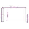 vidaXL Toldo lateral retr&aacute;til para p&aacute;tio 140x300 cm castanho