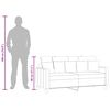 vidaXL Sof&aacute; de 2 lugares tecido 140 cm cinzento-acastanhado