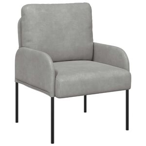 vidaXL Sof&aacute;s com almofada 55cm Cinzento-claro Contraplacado