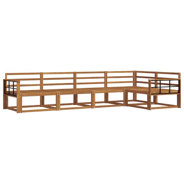 vidaXL Conjunto de Sof&aacute;s para Exterior 5 pcs Natural