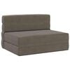 vidaXL Sof&aacute; Cama Dobr&aacute;vel Cinzento-claro 100 x 80 x 60 cm Tecido