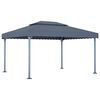vidaXL Gazebo 400x300 cm alum&iacute;nio antracite