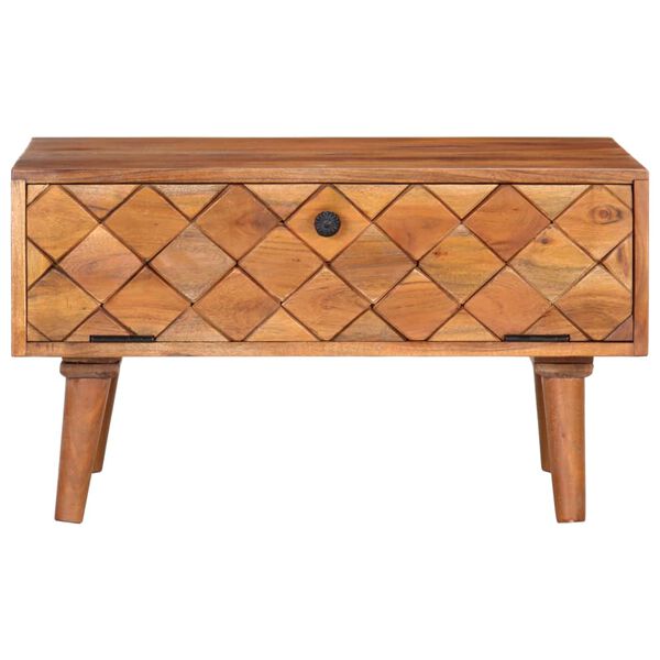 vidaXL Mesa de centro 68x68x38 cm madeira de ac&aacute;cia maci&ccedil;a